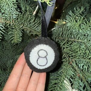 8 Ball Felt Ornament